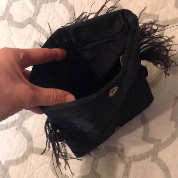 Fold Over Feather Clutch - Picture 5 of 8
